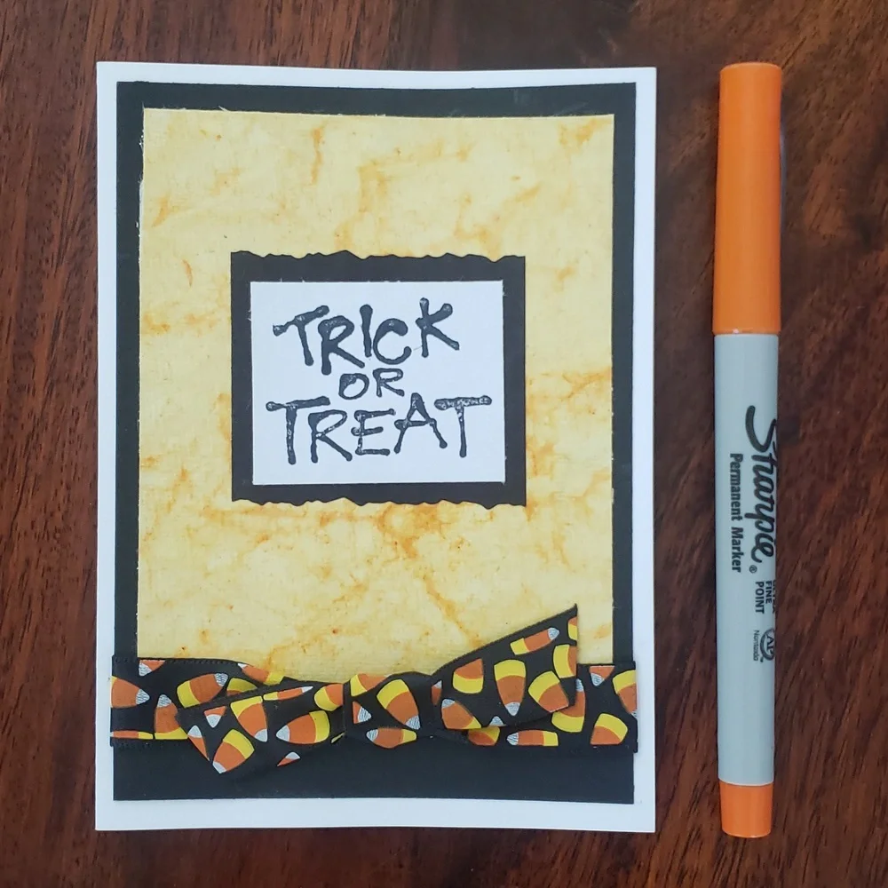 Halloween Cards Set of 3 Handcrafted Ghost Candy Corn